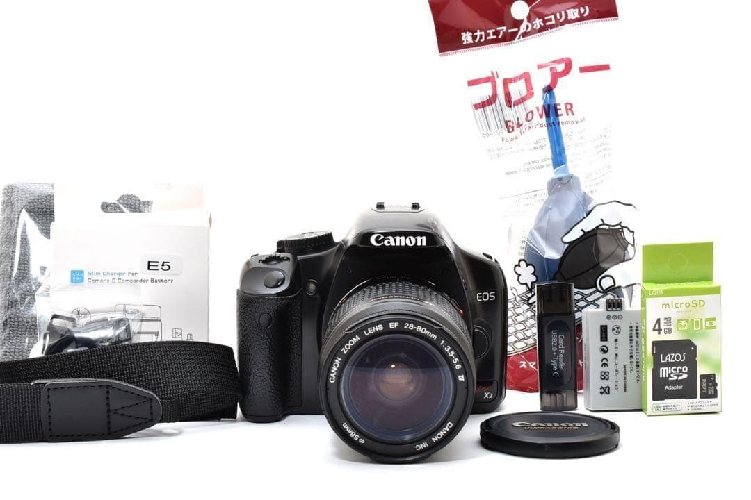 ✨Canon Kiss X2✨ レンズセット 届いてすぐ使える❣️ 初心者向け❣️