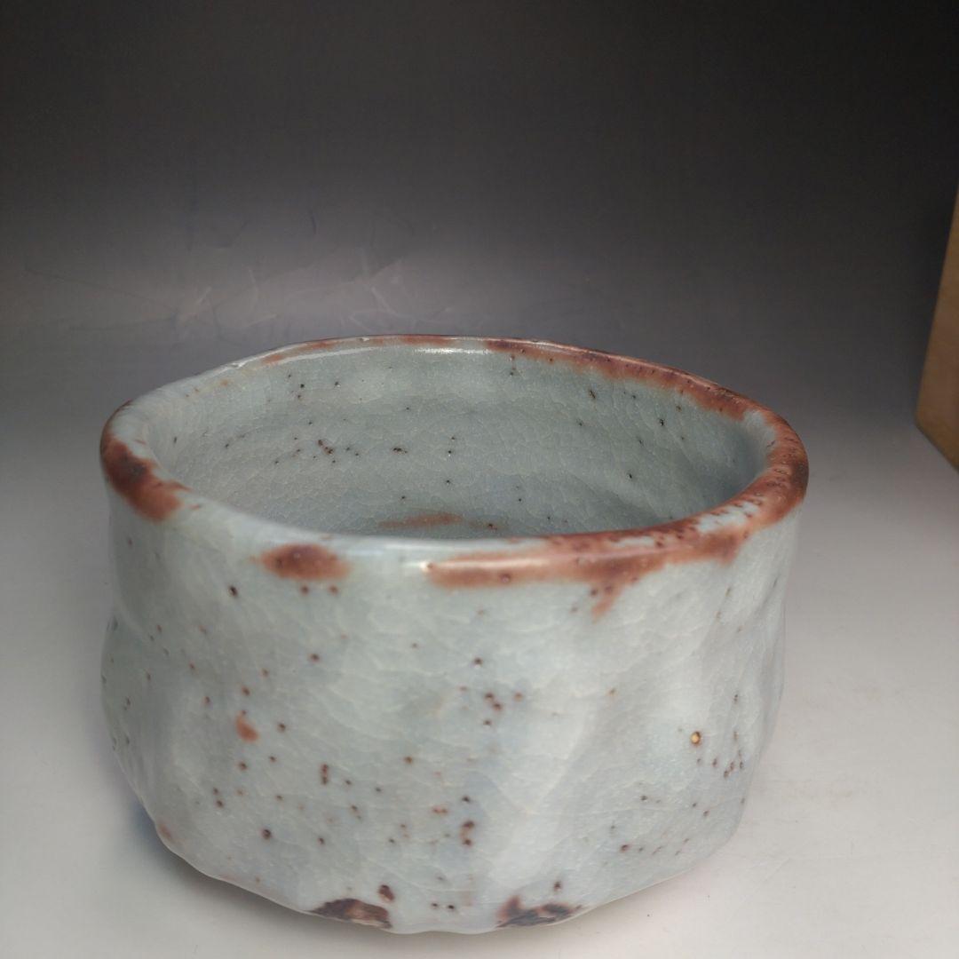イ135 茶碗『志野茶碗　共箱　在銘』抹茶碗　茶道具
