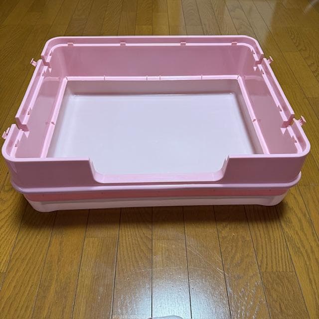 【美品・使用1ヶ月】マルカン うさぎのカンタンおそうじケージ H50 ピンク