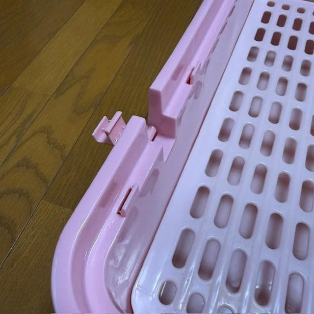 【美品・使用1ヶ月】マルカン うさぎのカンタンおそうじケージ H50 ピンク