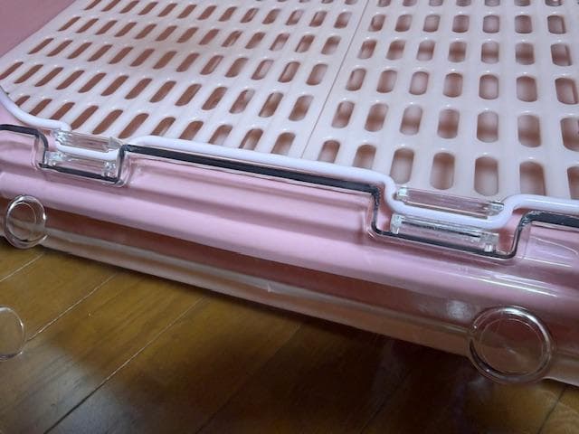 【美品・使用1ヶ月】マルカン うさぎのカンタンおそうじケージ H50 ピンク