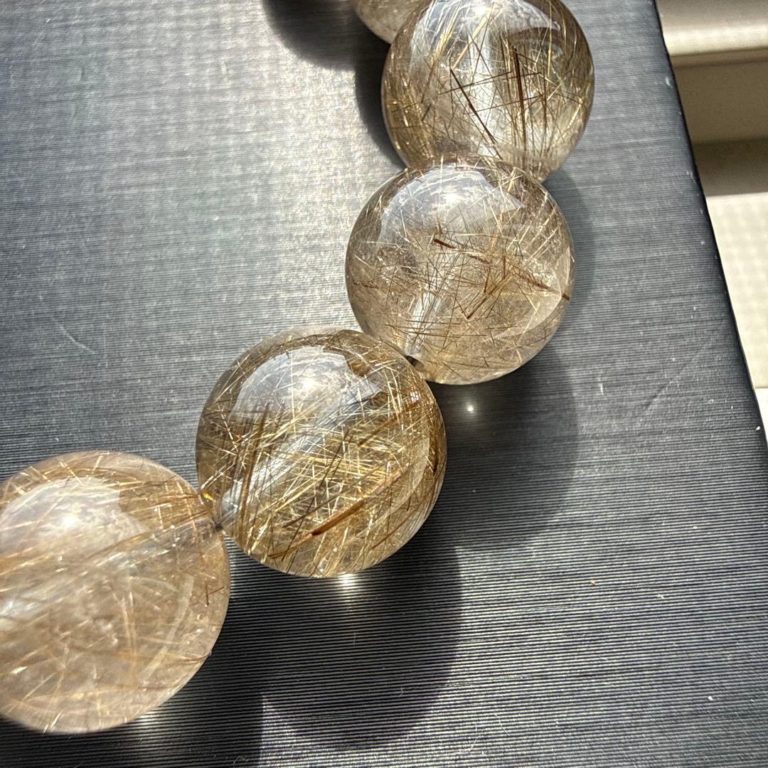 シルバールチルクォーツ 12.5mm 17cm