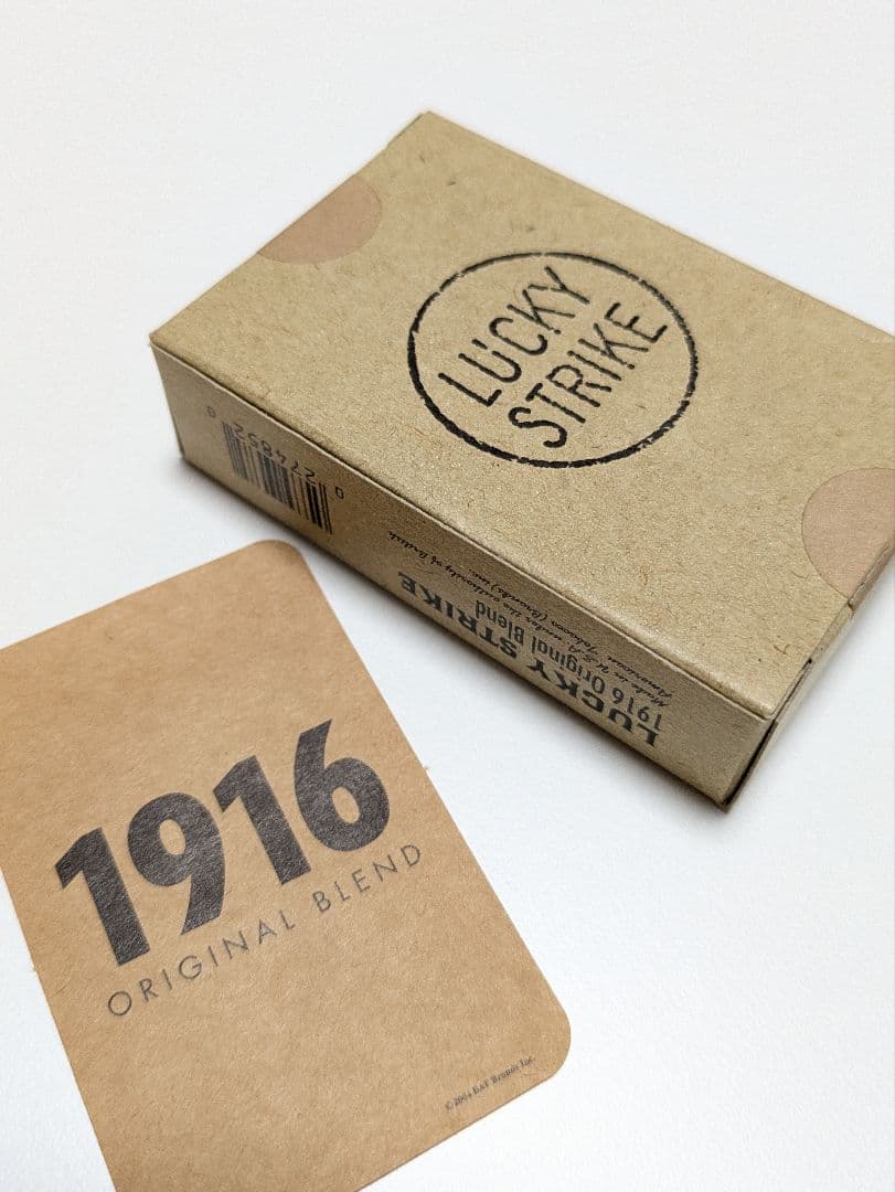 ラッキーストライク復刻パッケージ＆ピンバッチセット