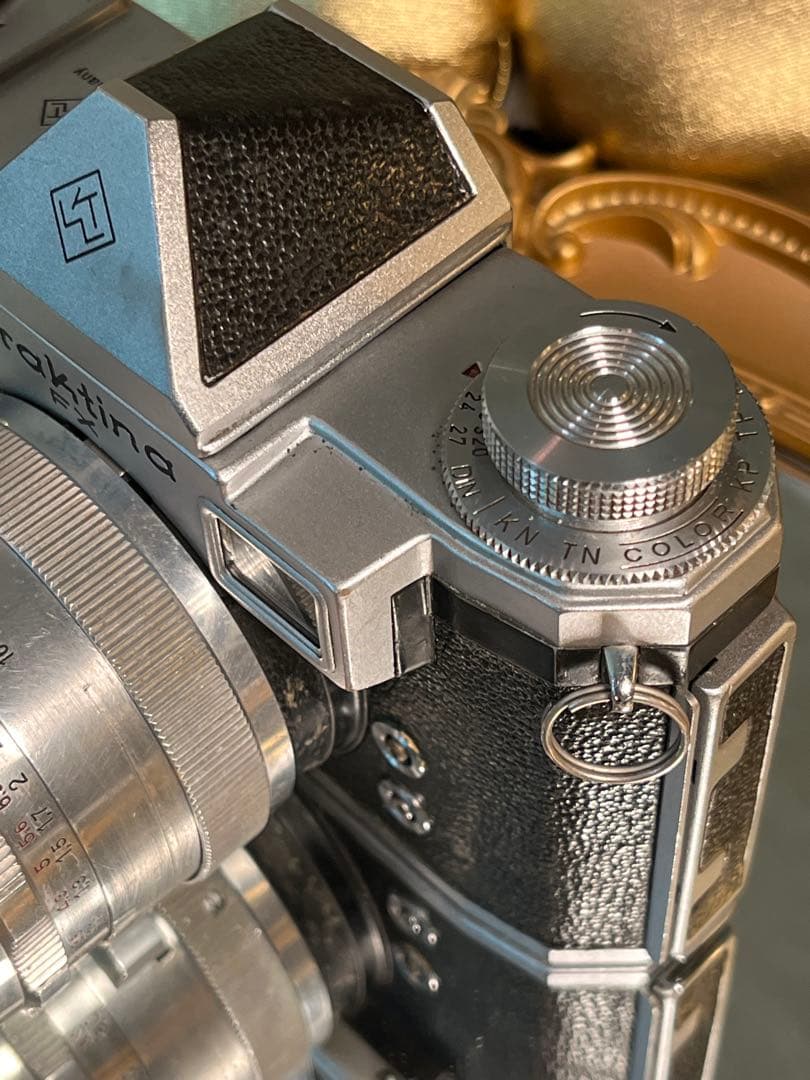 Praktina FX Tessar 50mm f2.8 ウエストレベル付き