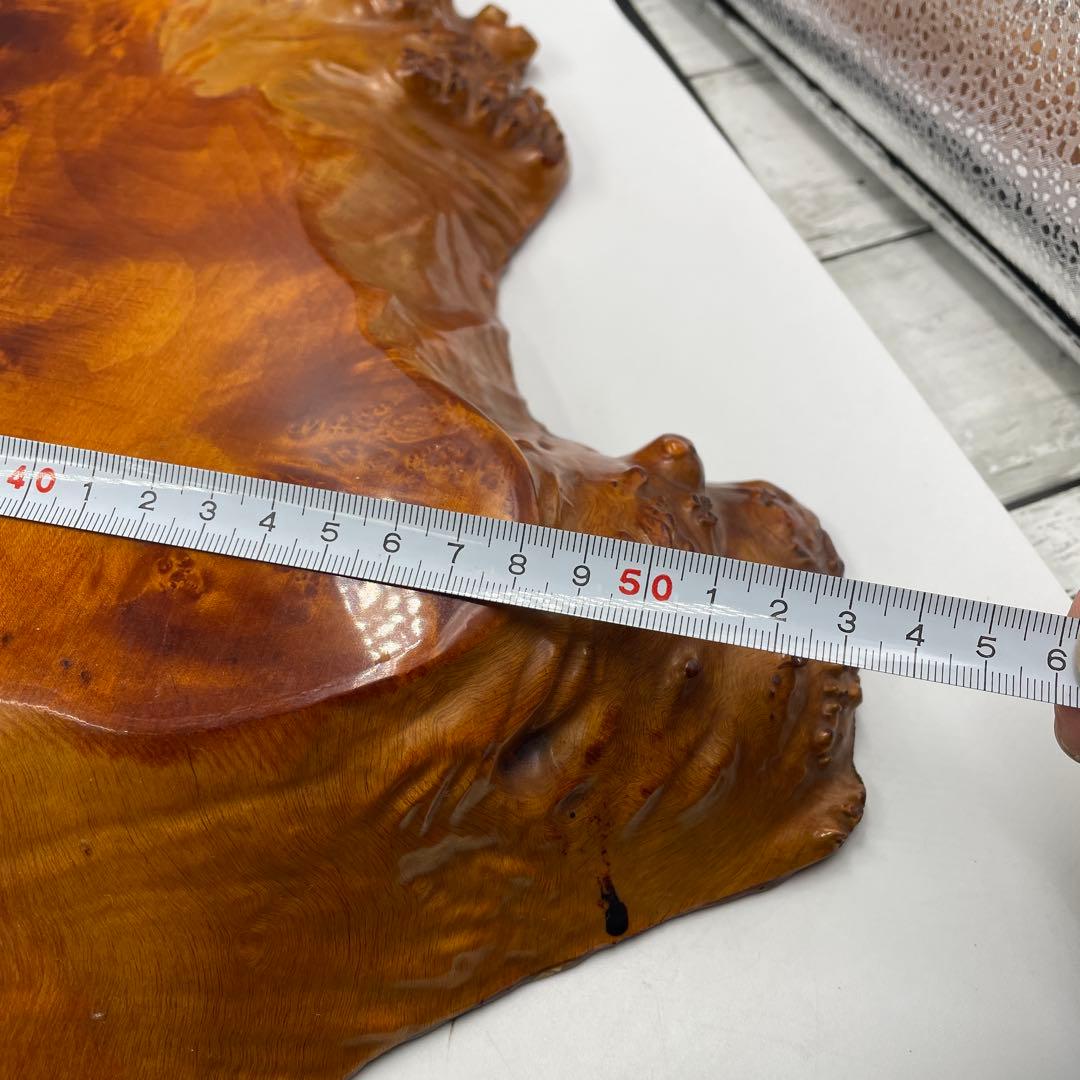 玉杢 花台 飾り台 敷板 3500g