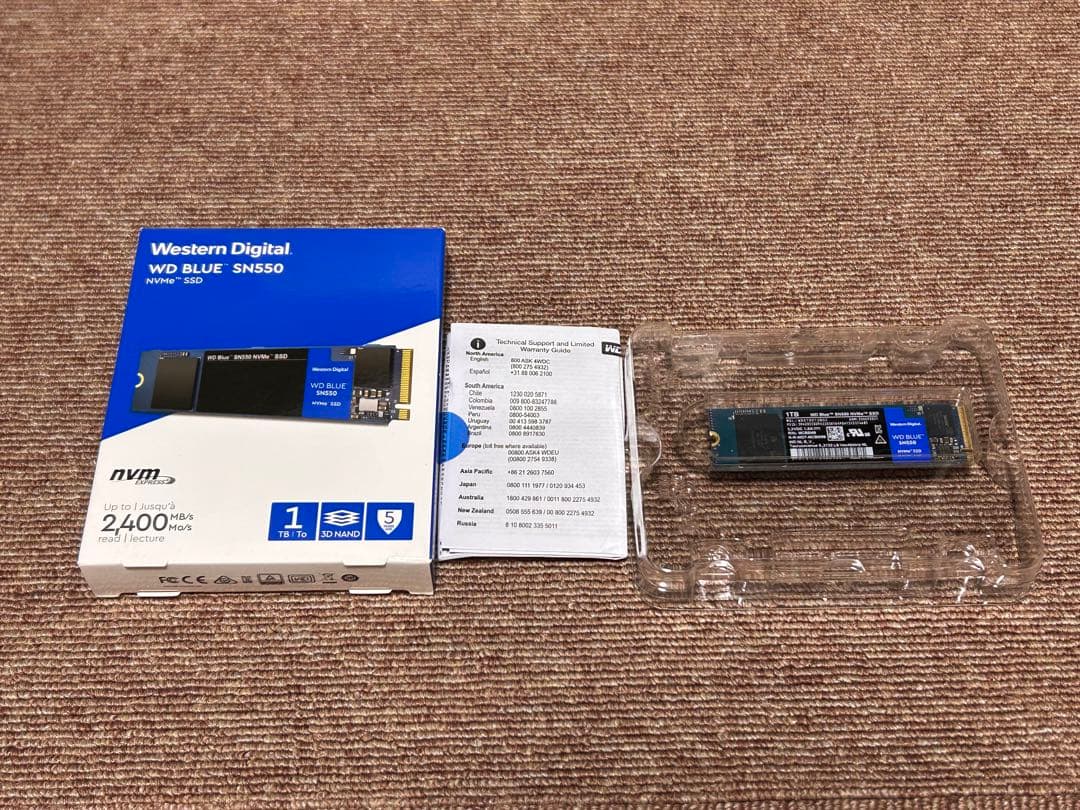 m*9様 m.2 SSD 1TB WD SN570 NVMe 動作品 高速 ゲー