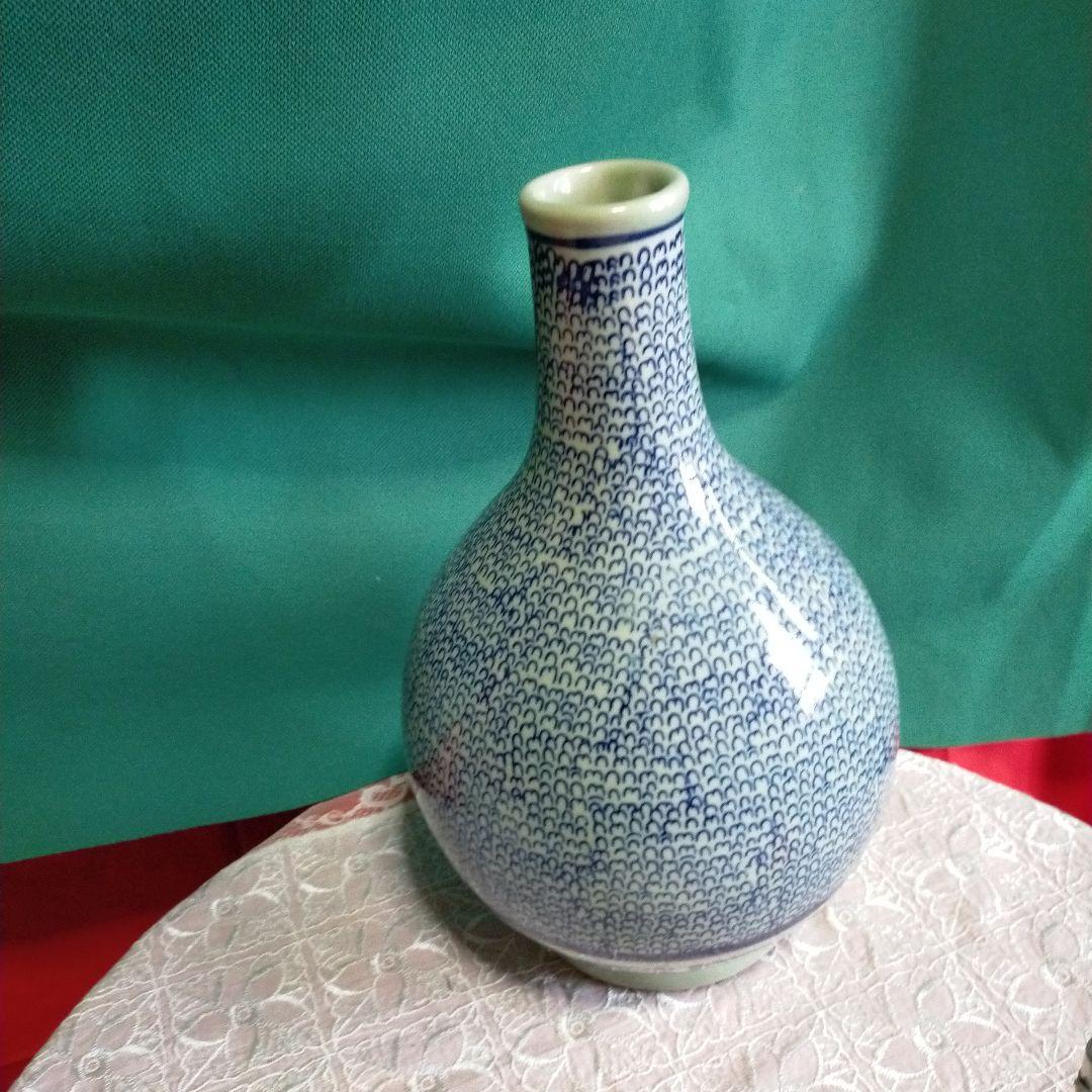 有田焼・古伊万里焼・微塵唐草模様・大徳利