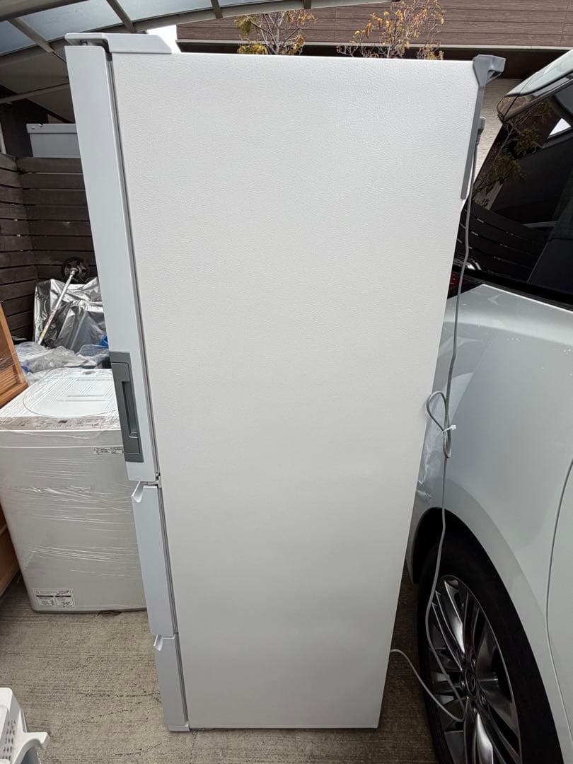 SHARP 3ドア冷蔵庫 SJ-GW35H-W どっちもドア