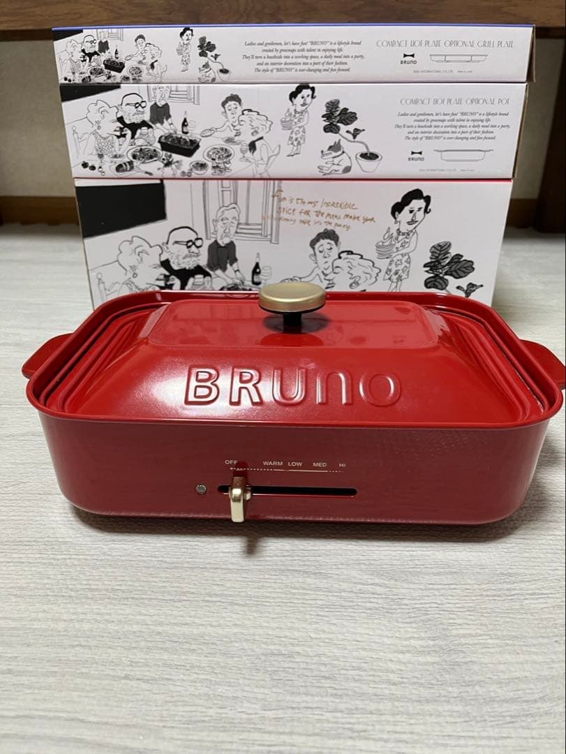 BRUNO 一式（鍋、たこやき、焼肉プレート、鉄板）