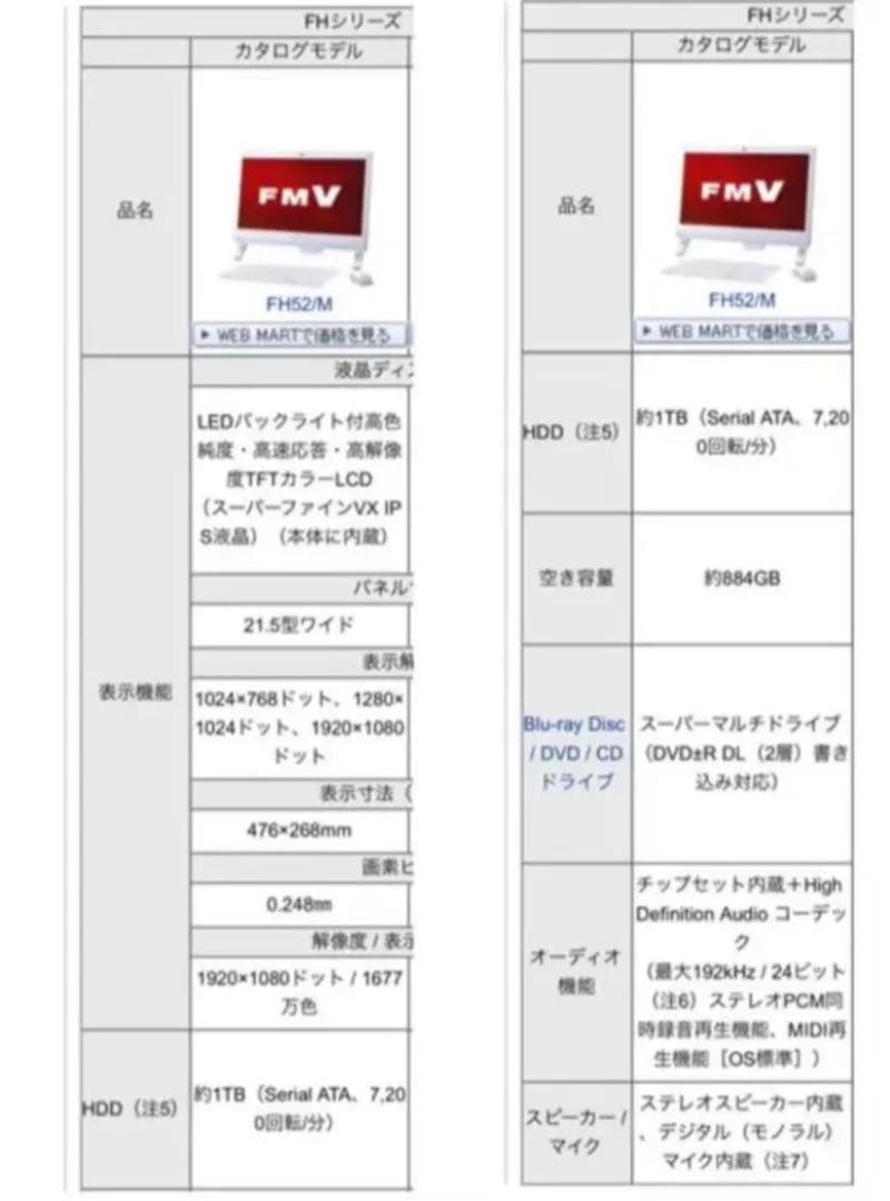 FUJITSU 富士通 FMV ESPRIMO パソコン　デスクトップ