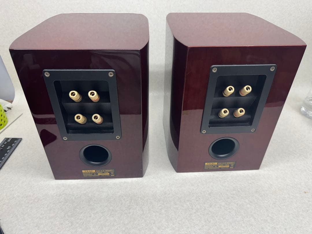 TEAC■S-300NEO　コアキシャル2ウェイスピーカー　レッド系チェリー