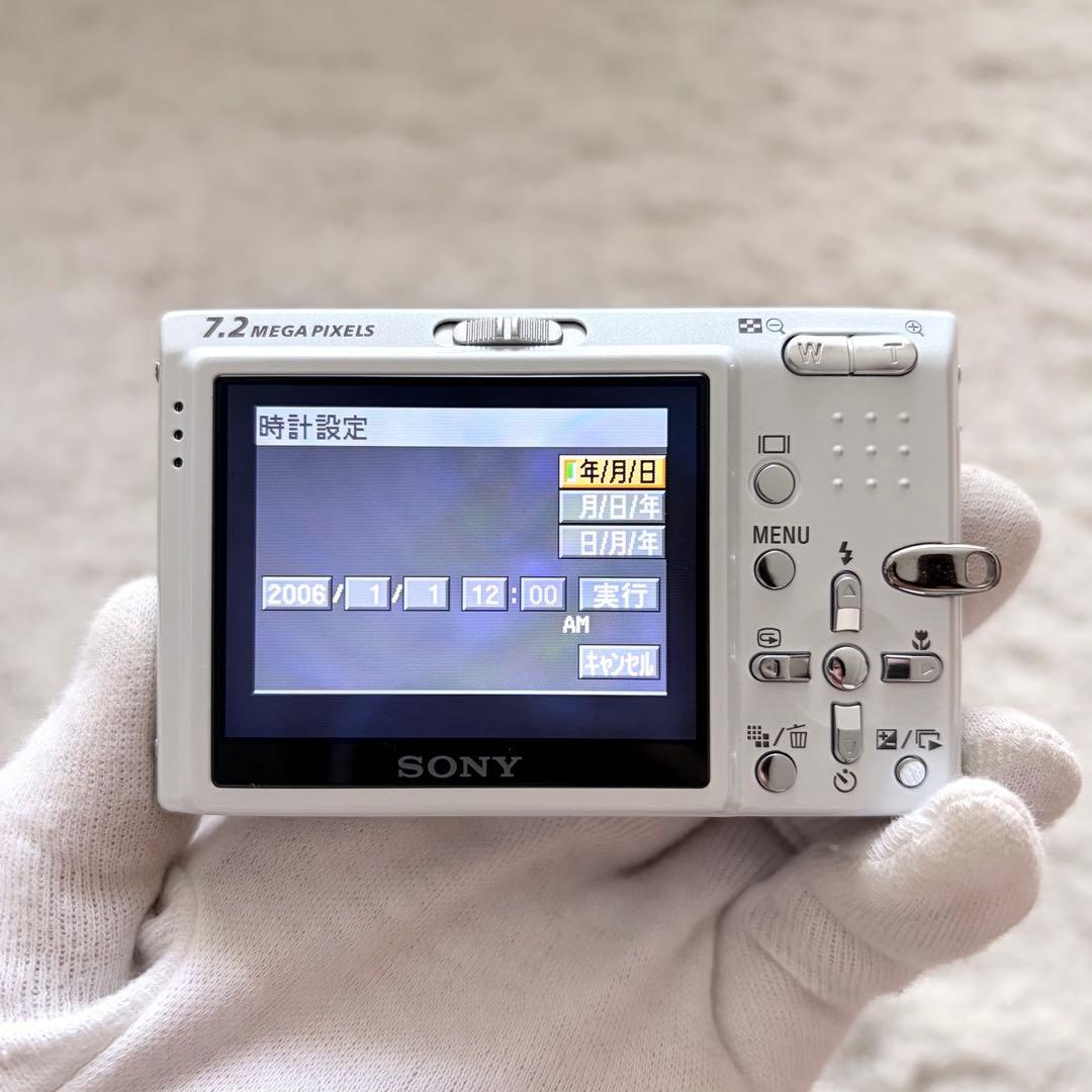 美品【動作品】SONY ソニー Cyber-shot DSC-T10 ホワイト