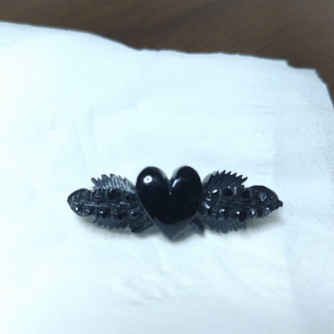 専用お値下　ジェット　アンティークブローチ　antique jet　黒玉