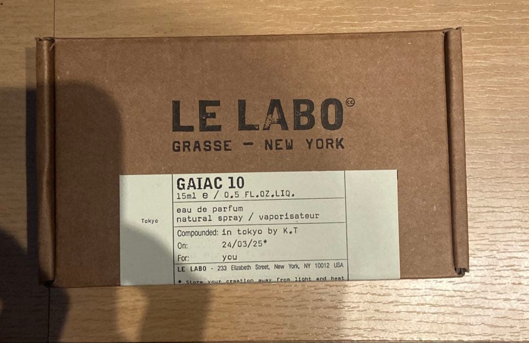 ルラボ　ガイアック　Gaiac 10 香水 15ml ユニセックス