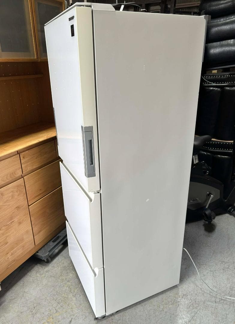 SHARP 冷蔵庫 3ドア 356L SJ-GE35F-W Used/キレイ