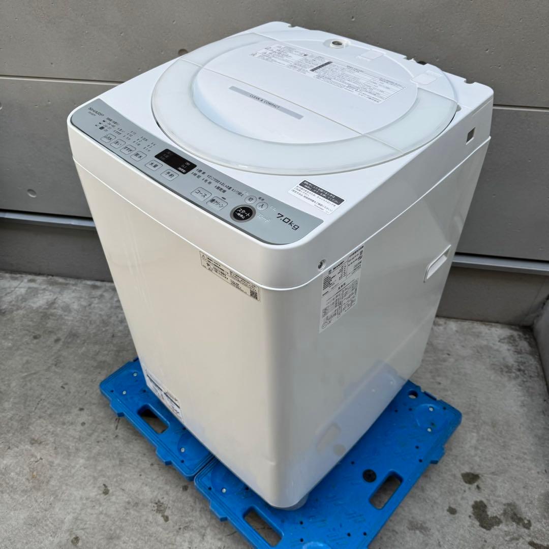 191⭐️2022年製★シャープ　洗濯機　7KG 大型　大容量　一人暮らし