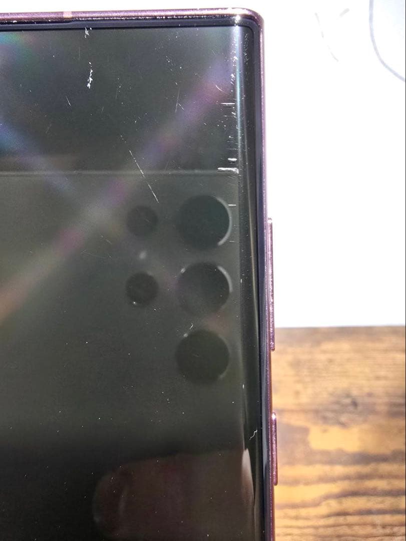 Samsung galaxy s22 ultra バーガンディ海外版(香港)