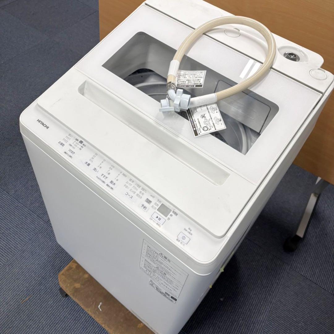 YB60) HITACHI BW-V80K 縦型 全自動電気洗濯機 8kg