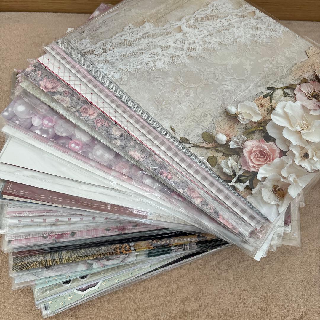 ☆ラスト☆【処分価格】デザインペーパー　大量　まとめ売り