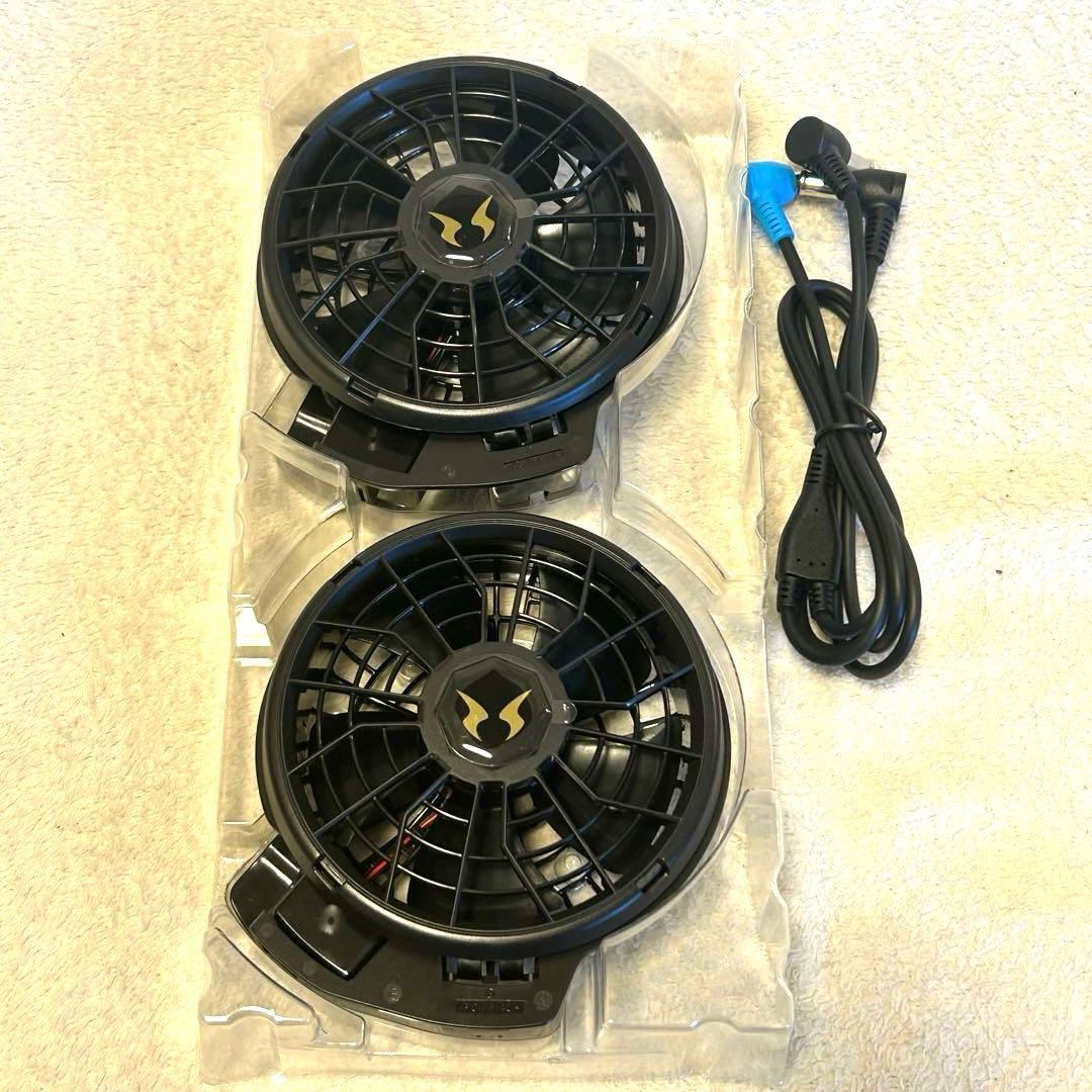 未使用品 2025年最新 サンエス 空調風神服24Vバッテリー＋斜めファンセット