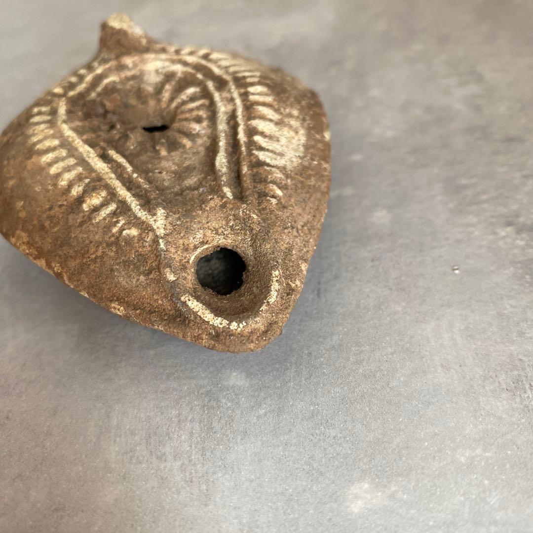 古代ローマ　アンティークオイルランプ　テコラッタ　9cm 41g
