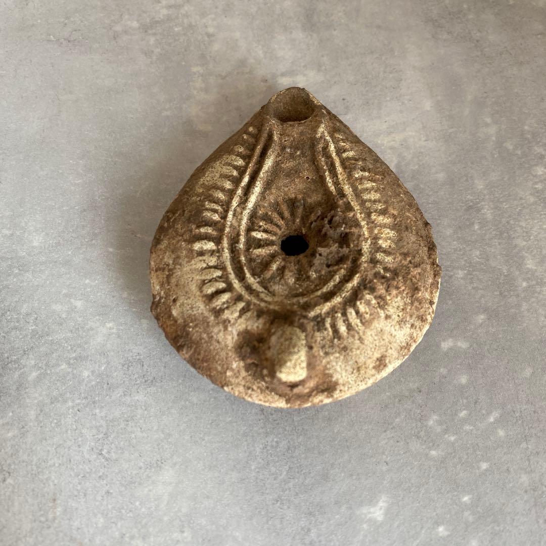 古代ローマ　アンティークオイルランプ　テコラッタ　9cm 41g