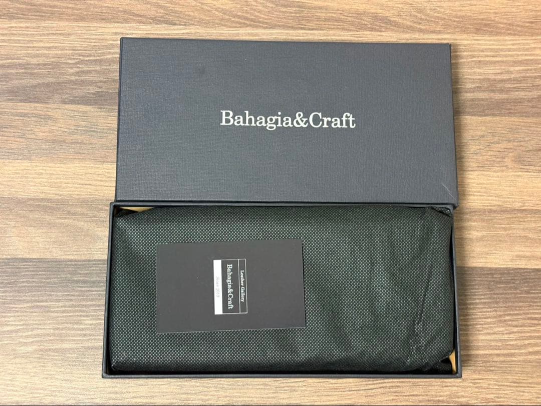 【新品】バハギア ペンケース クレイジーホース オリジナルグリーン