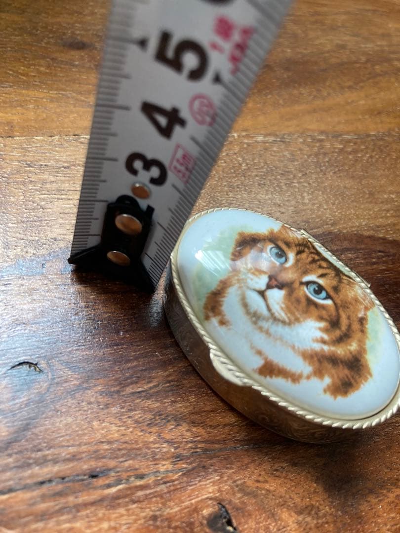 ヴィンテージ　猫のピルケース