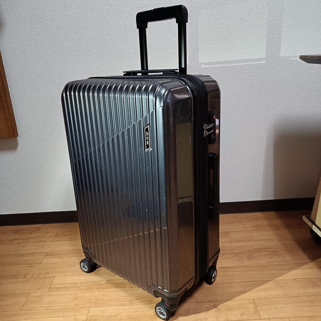 ACE クレスタ 64/70L エクステンション機能付き スーツケース 元箱付き
