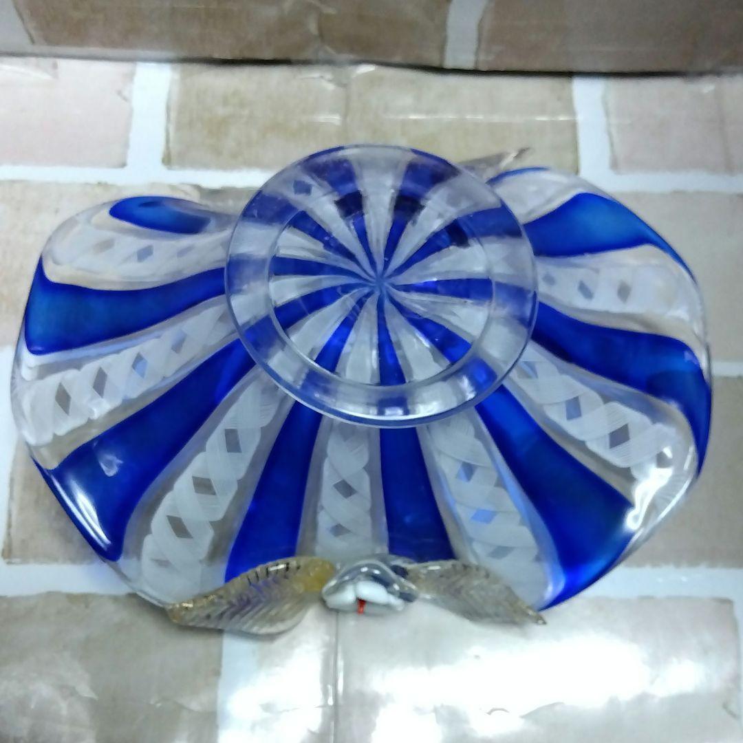 ベネチアンガラス　MURANO　ムラノ コンポート　器