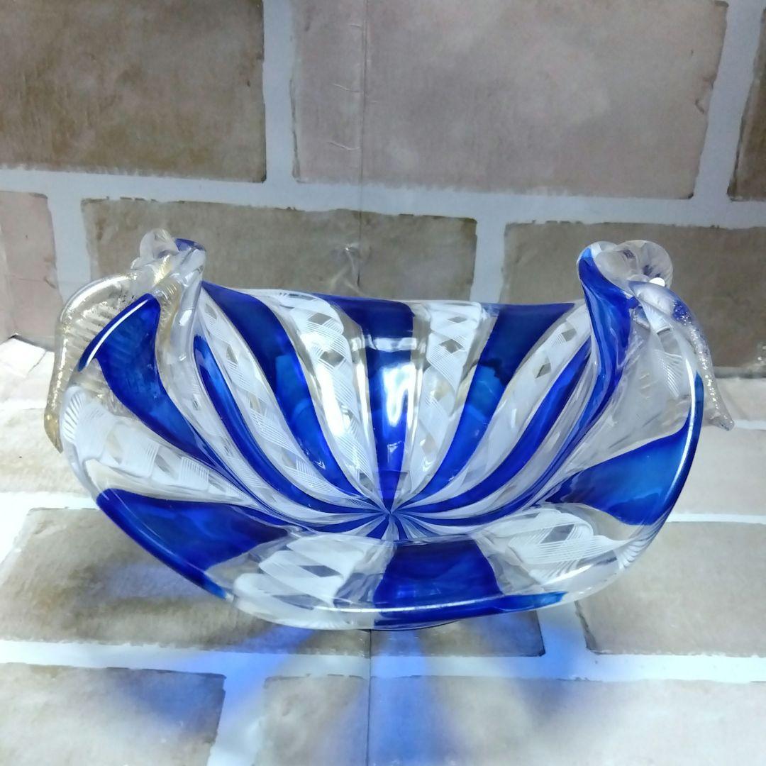 ベネチアンガラス　MURANO　ムラノ コンポート　器