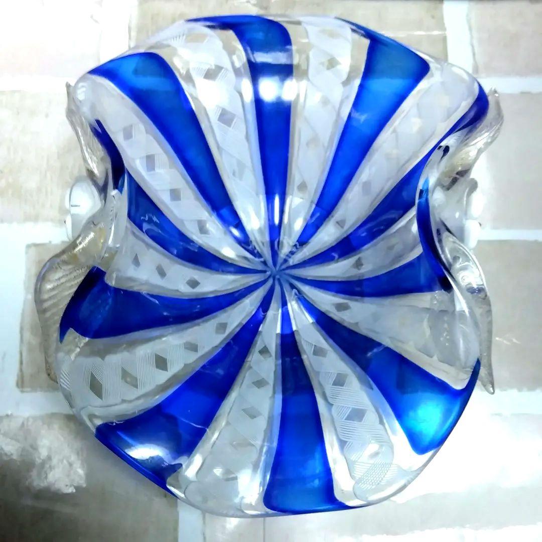 ベネチアンガラス　MURANO　ムラノ コンポート　器