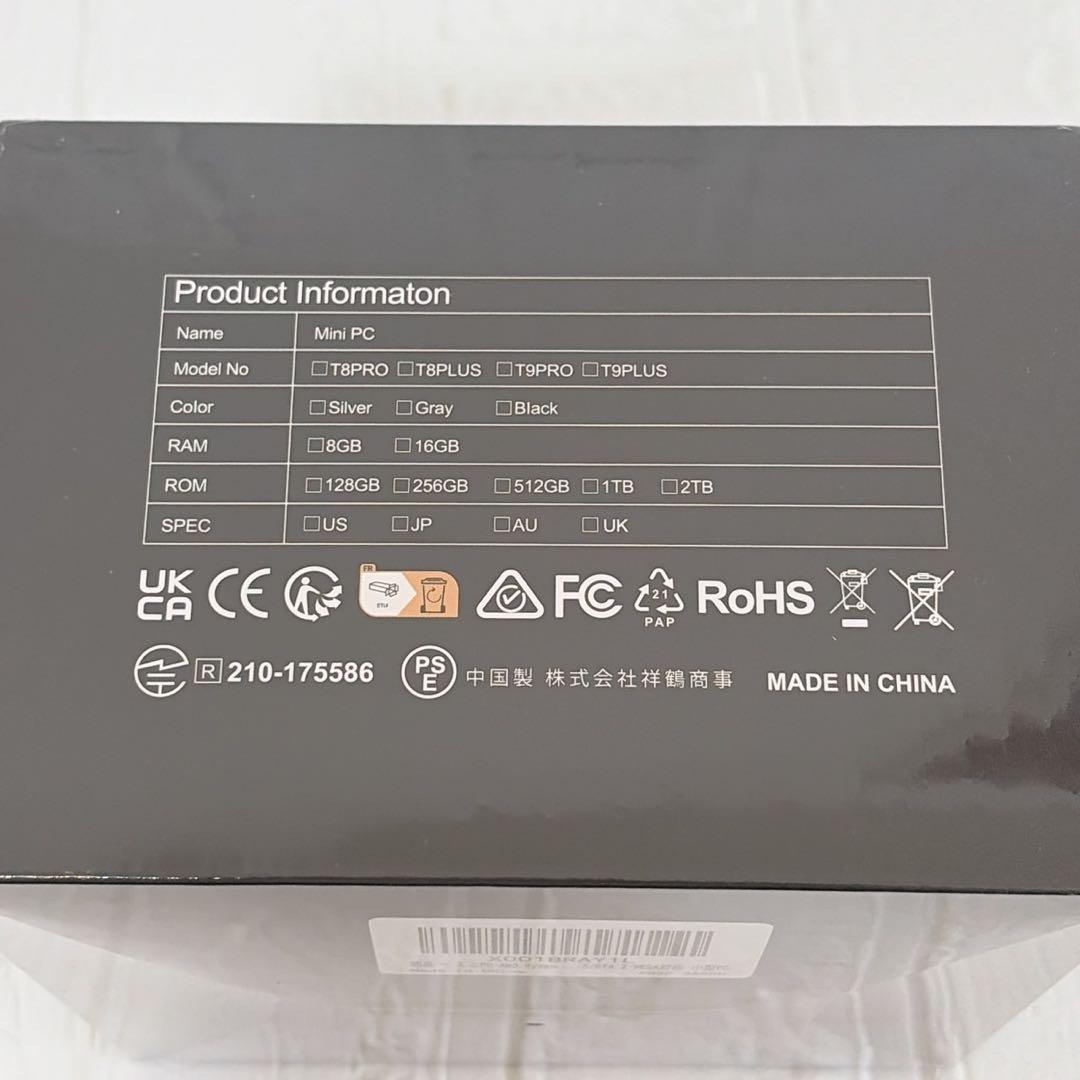 ミニPC Ryzen5 3550H 16GB 512GB SSD