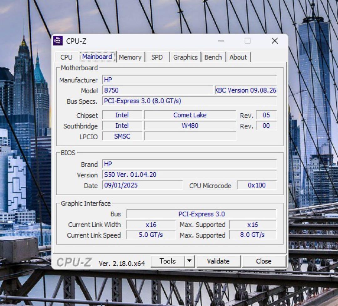 ベアボーン状態のHP Z2 Tower G5 Workstation