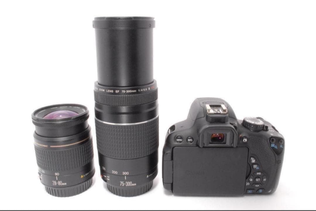 Canon EOS kiss x6i 超望遠　ダブルズームレンズ　美品