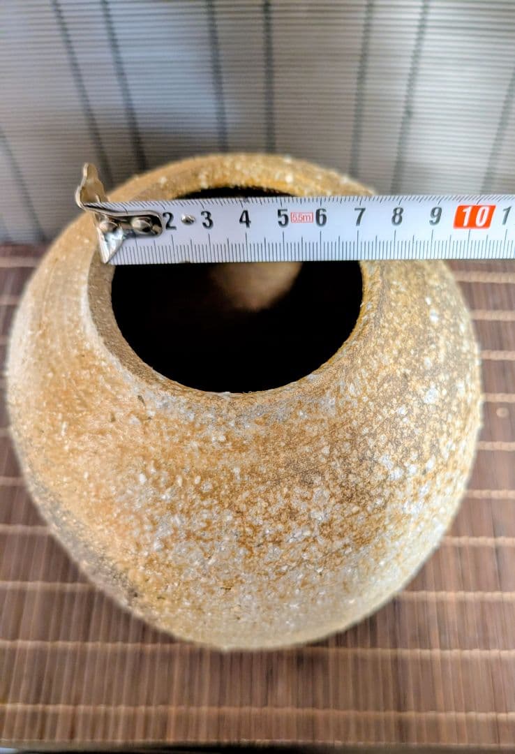 越前焼　伝統的な和風陶器 花瓶