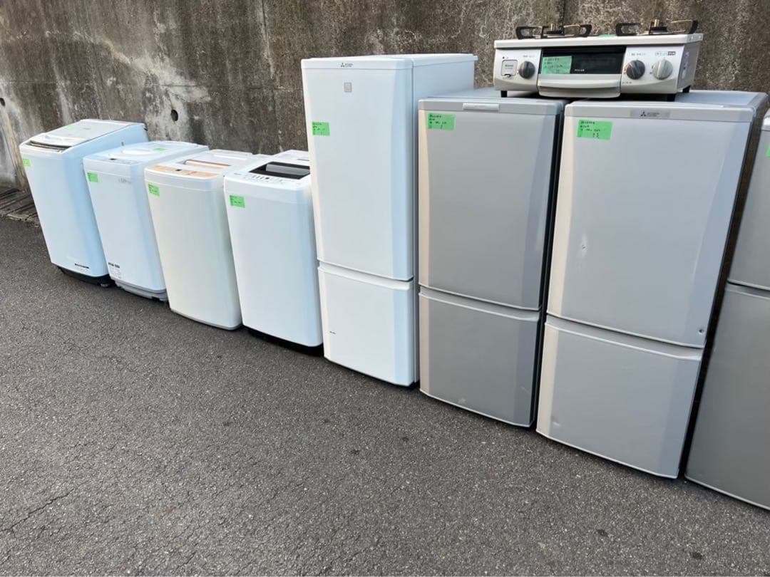 【18年以降】家電3点セット 一人暮らし用 冷蔵庫、洗濯機、炊飯器or電子レンジ