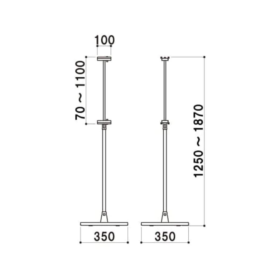 軽量ボード用スタンド片面 （A4/A3/A2/A1/B4/B3/B2対応）