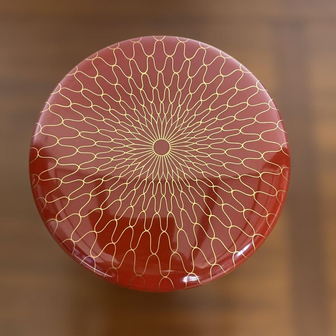 網目蒔絵喰籠　喰籠　網目蒔絵　朱塗　菓子器　 茶道具