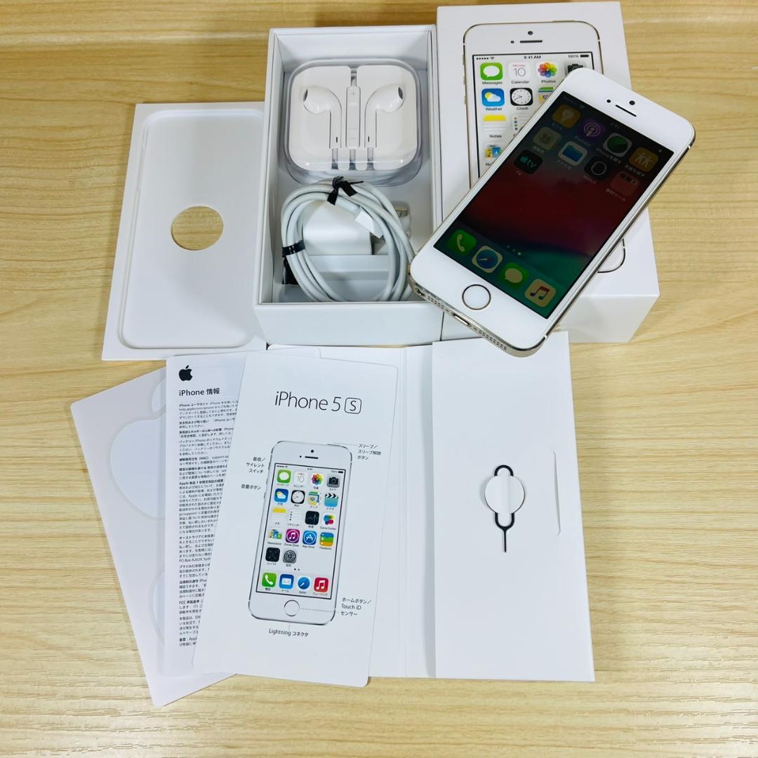 T362 超美品 au iPhone5s 16GB Gold