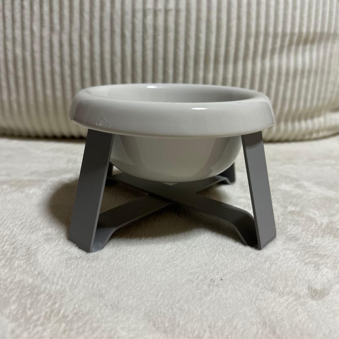 【新品未使用】PECOLO ペコロ フードボウル スタンド付 陶器 S クレイ