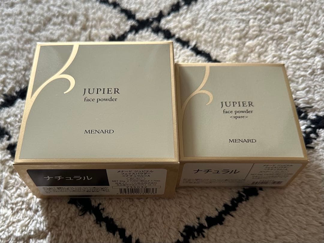 メナードジュピエルフェイスパウダー〈ナチュラル〉30g本体&スペアー2点セット