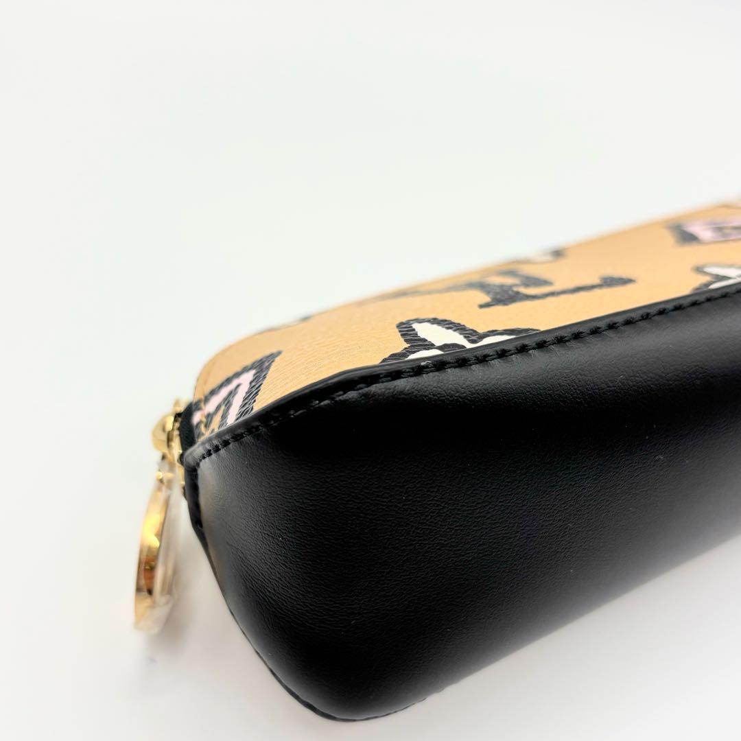 ルイヴィトン モノグラム レオパード ペンケース 筆箱 豹柄 LV ロゴ ピンク