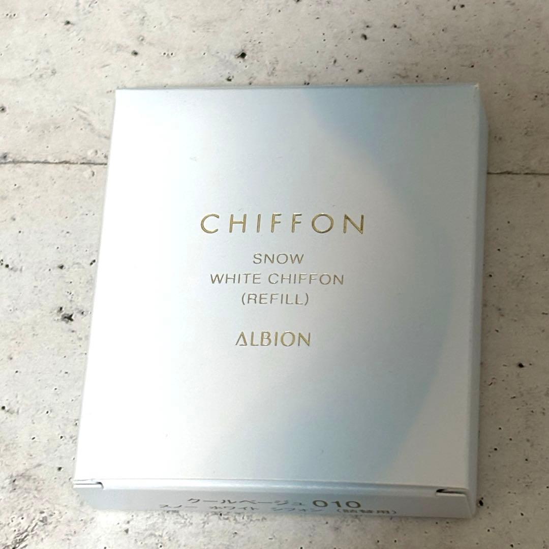 新品ALBION CHIFFON  WHITE CHIFFON 010