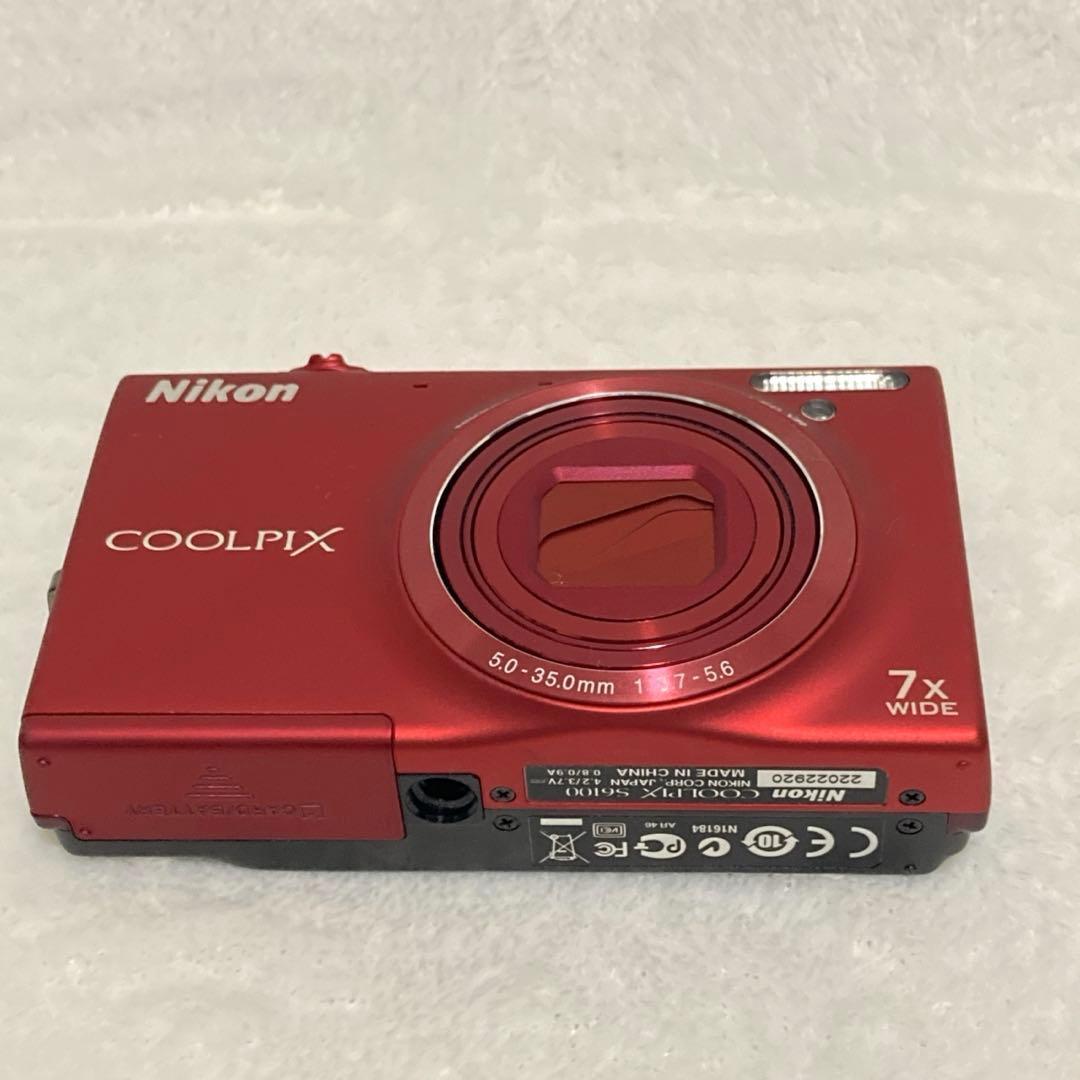 【極美品】Nikon COOLPIX S6100 レッド デジカメ ニコン 箱