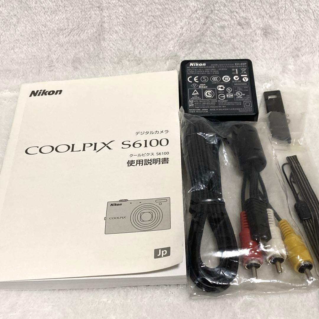 【極美品】Nikon COOLPIX S6100 レッド デジカメ ニコン 箱