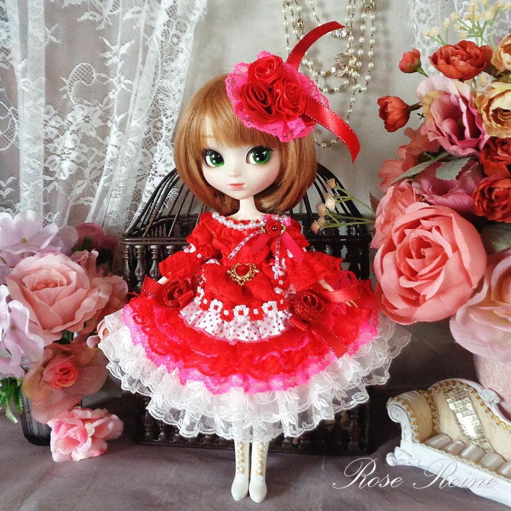 ★春祭特価！ロリータロマンス 苺の妖精 キュートで愛らしいフリルドールドレス