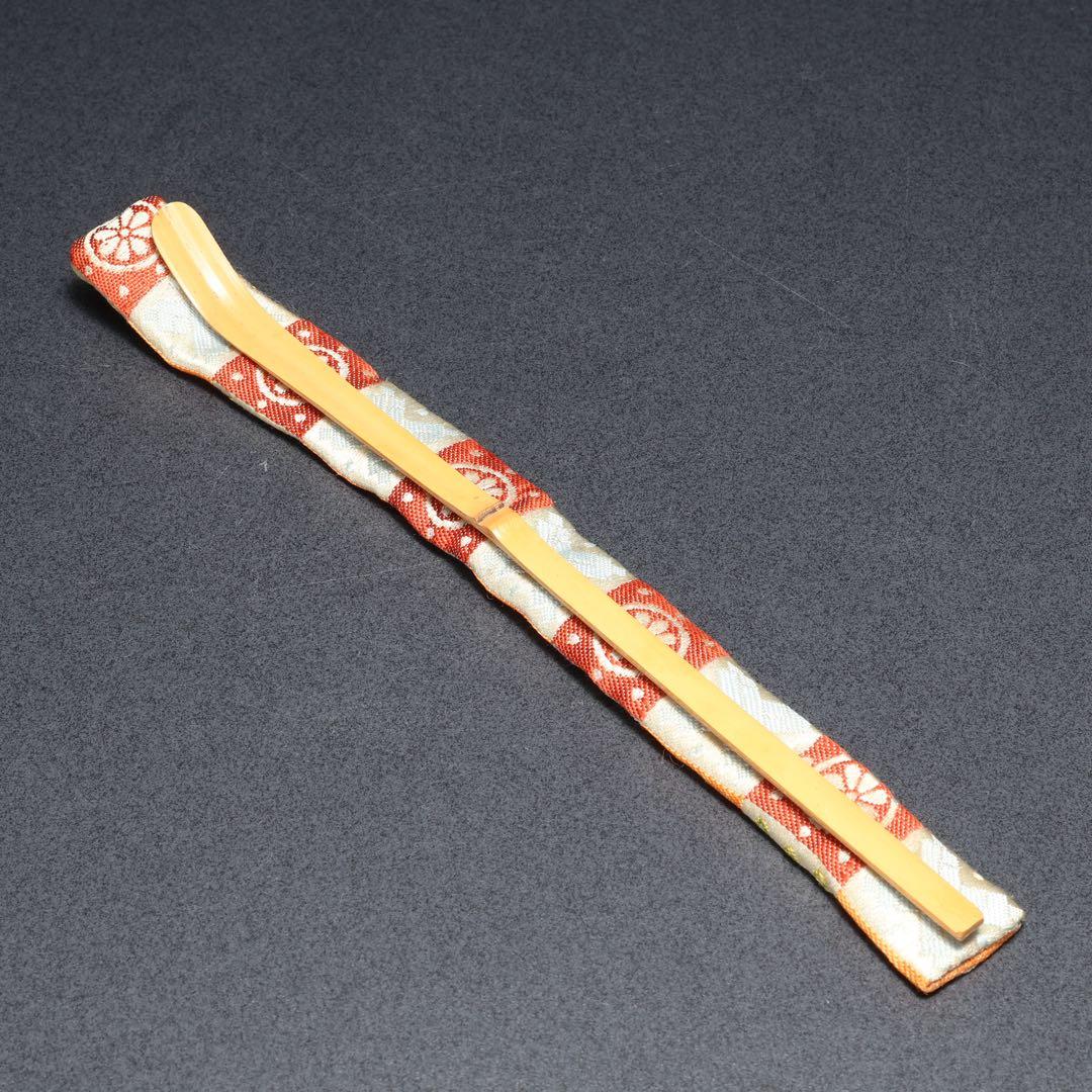 茶箱　女桑　染付　紅葉・桜図　雲錦　仕服　R1710