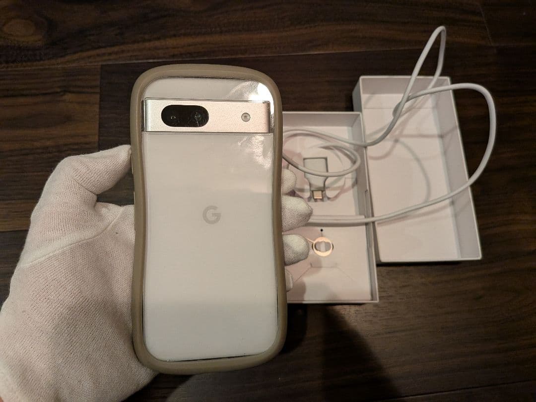 美品 Google pixel 7a スノー Simフリー ケース付き