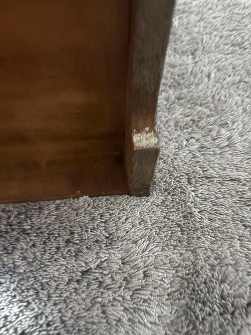 昭和レトロ　小箪笥　引き出し　3段　和家具 日光彫？軽井沢彫？